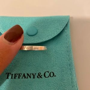 Tiffany & Co. Sterling Silver “I Love You” ring